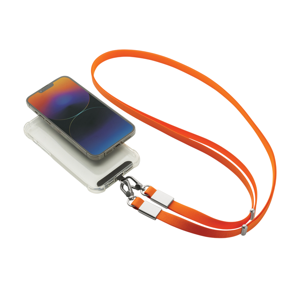Nivo RCS recycled PET Crossbody lanyard